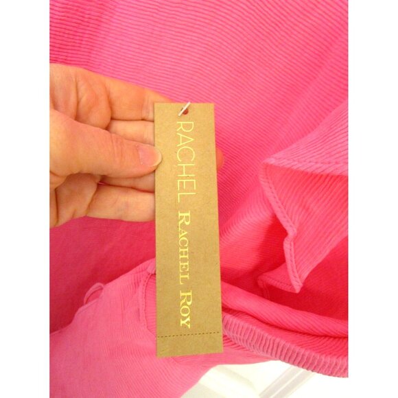 Rachel Roy Curvy Collection Plus Size Pink Ruffled Short Sleeve Top Size 1X NWT - Picture 6 of 16